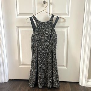 BGBG Dress with Faux Leather Detail
